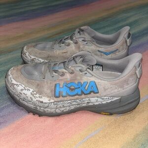 HOKA ONE Speedgoat 6 Trail Running Shoes Stellar Grey Asteroid Size 9.5